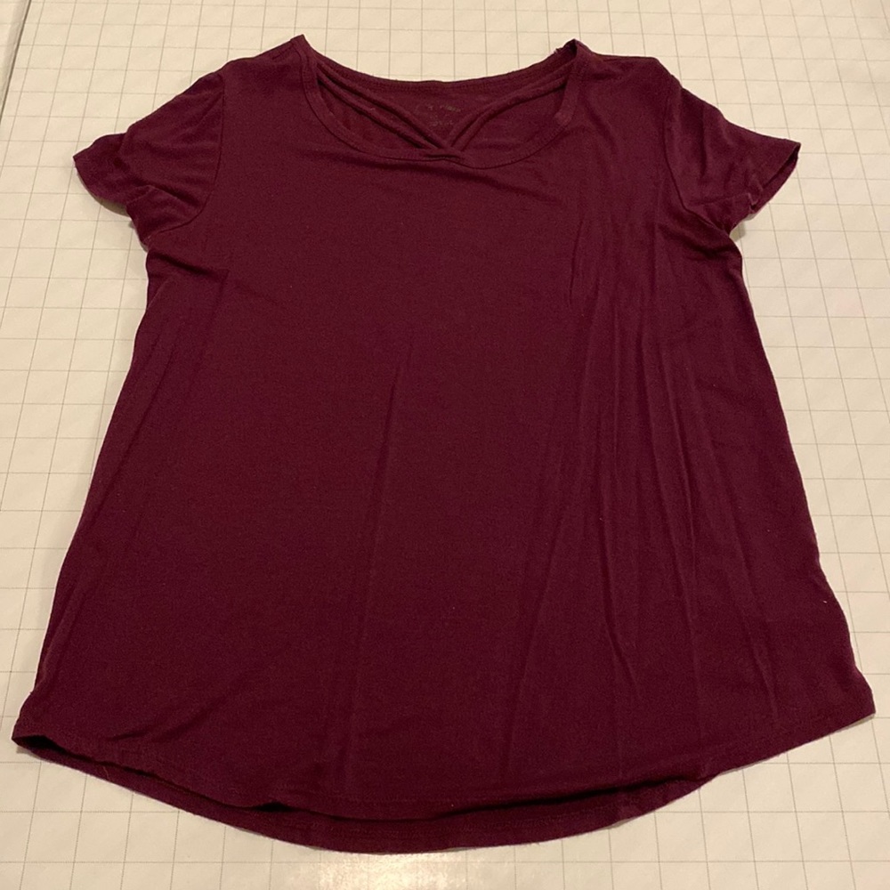 Deep Purple short sleeves T-Shirt with fun neckline.